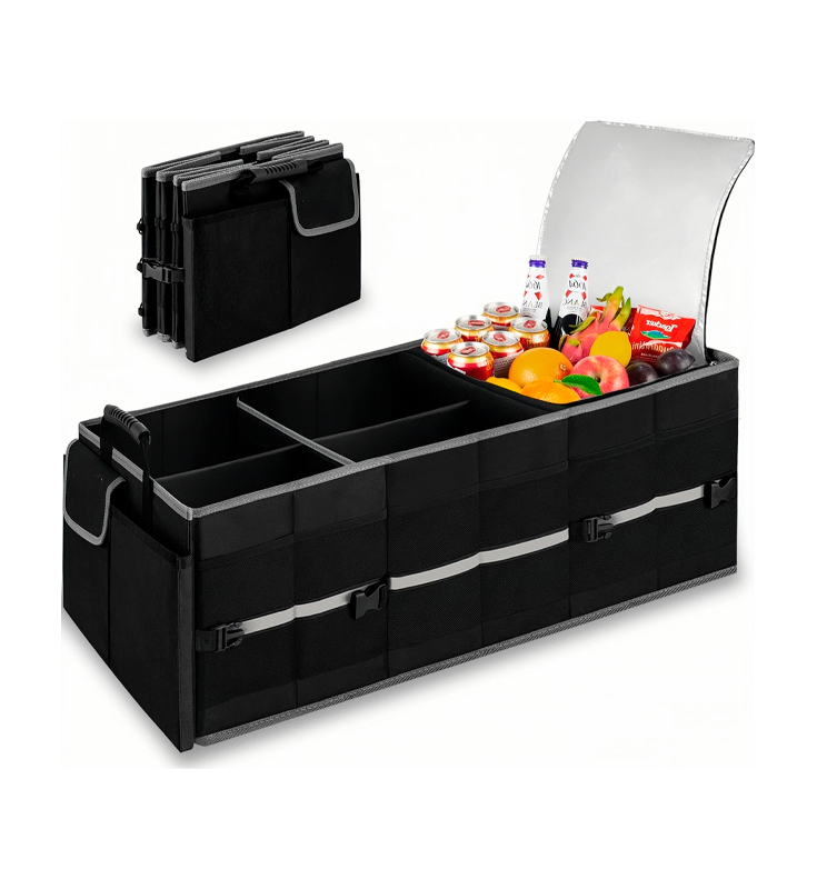 H-07 Opvouwbare universele kofferbakopbergtas met geïsoleerde koeltas